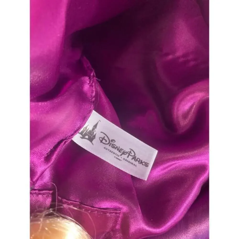 Disney Parks Rapunzel Princess Hat Braided Ponytail Purple Tangled Girls Costume